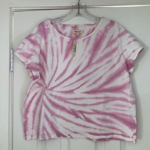 Cap Sleeve Tie Dye Boxy Organic Cotton T-Shirt